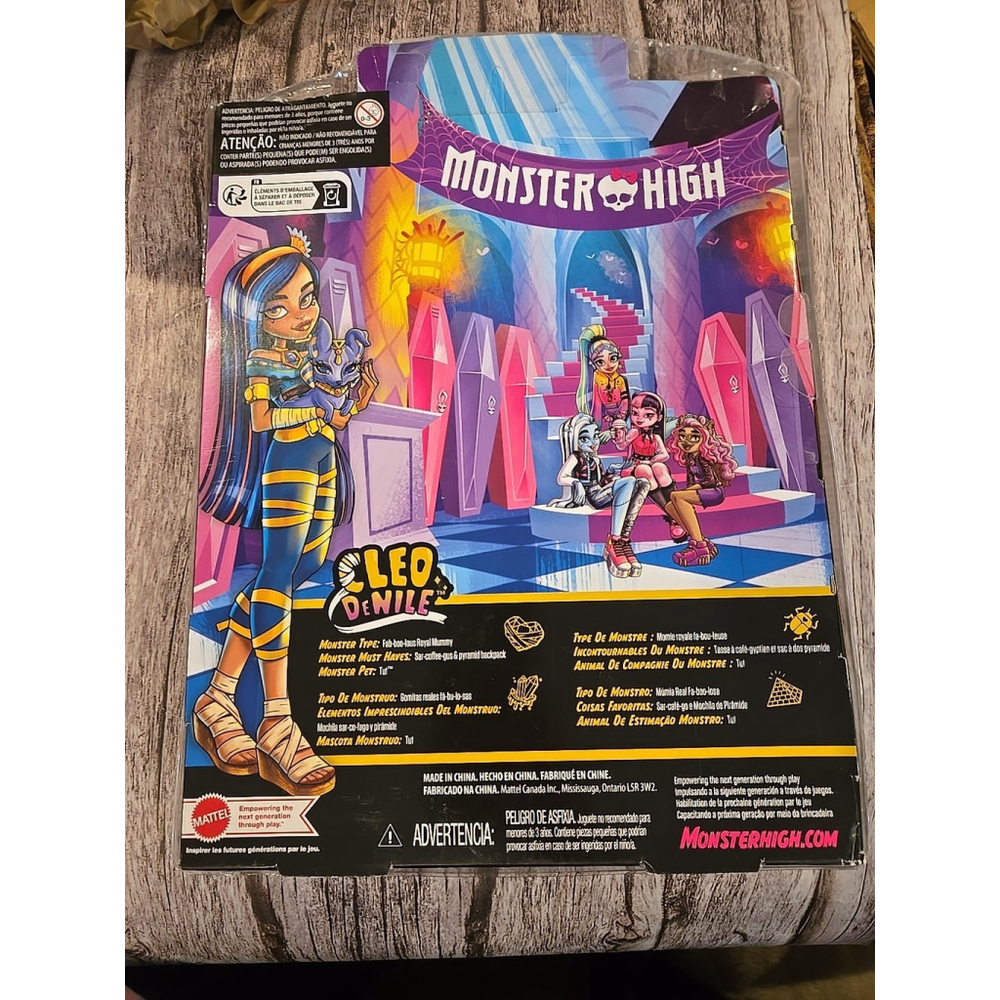 Monster High Leo DeNile With TUT & Accessories New/Box Has A Little Damage (091) - Picture 4 of 8